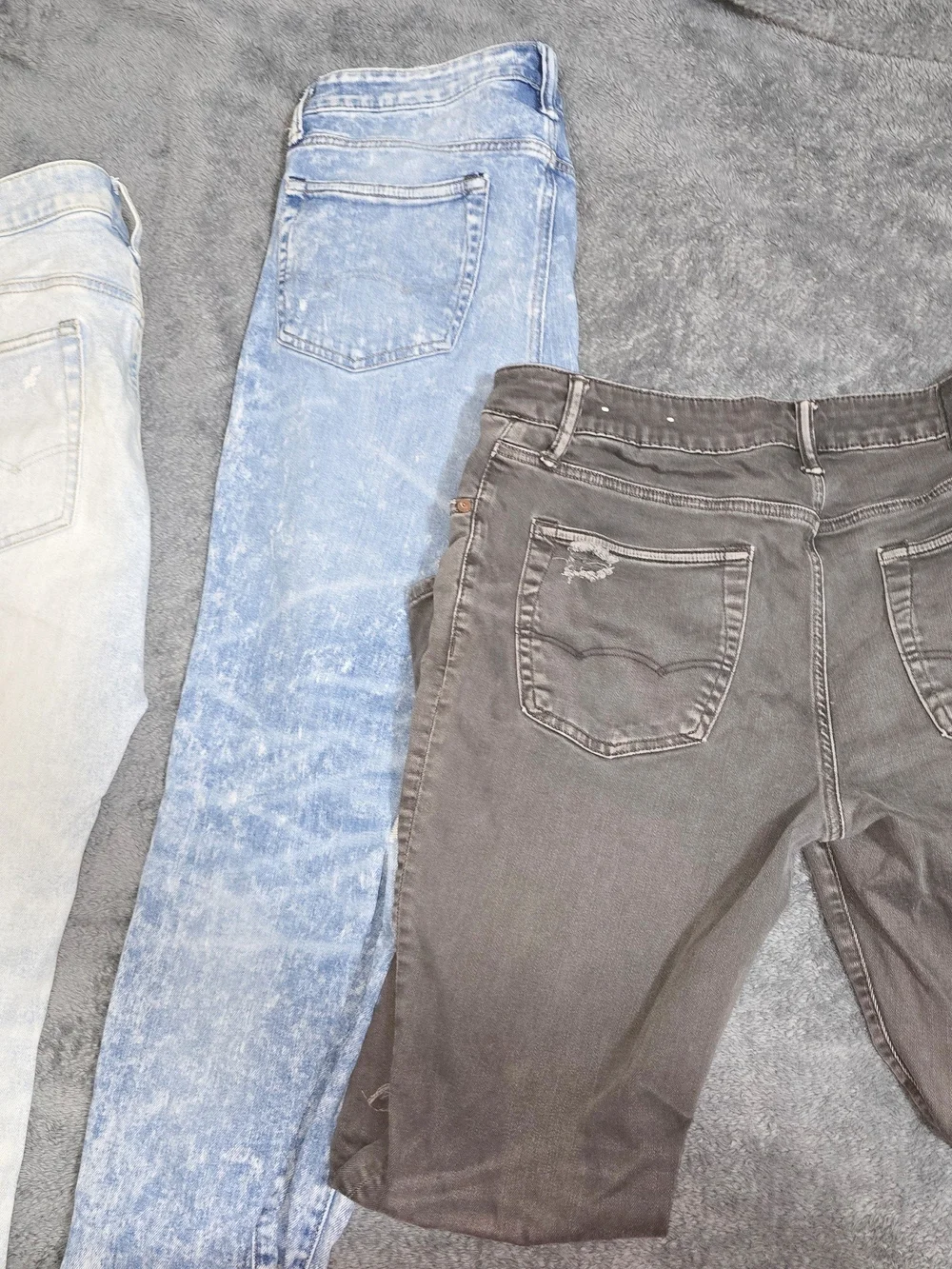 American Eagle Outfitters Light Blue Ripped Men's Jeans 3 Pair